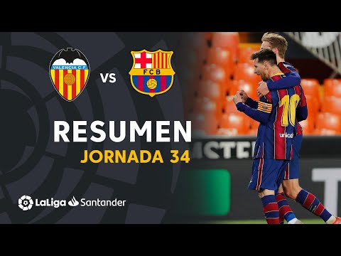 Resumen de Valencia CF vs FC Barcelona (2-3)