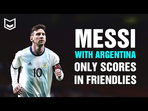 Messi, with Argentina, only scores in friendly games. True or false?