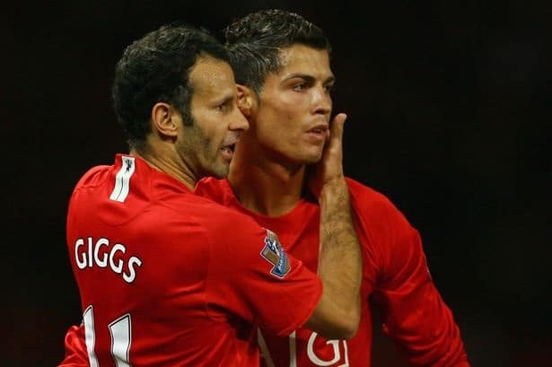 Ryan Giggs and Ronaldo