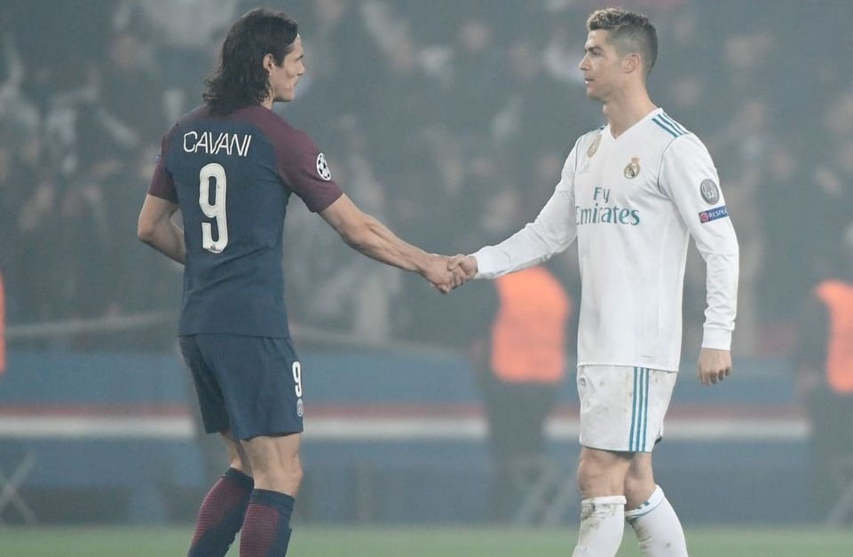 Edinson Cavani And Cristiano Ronaldo