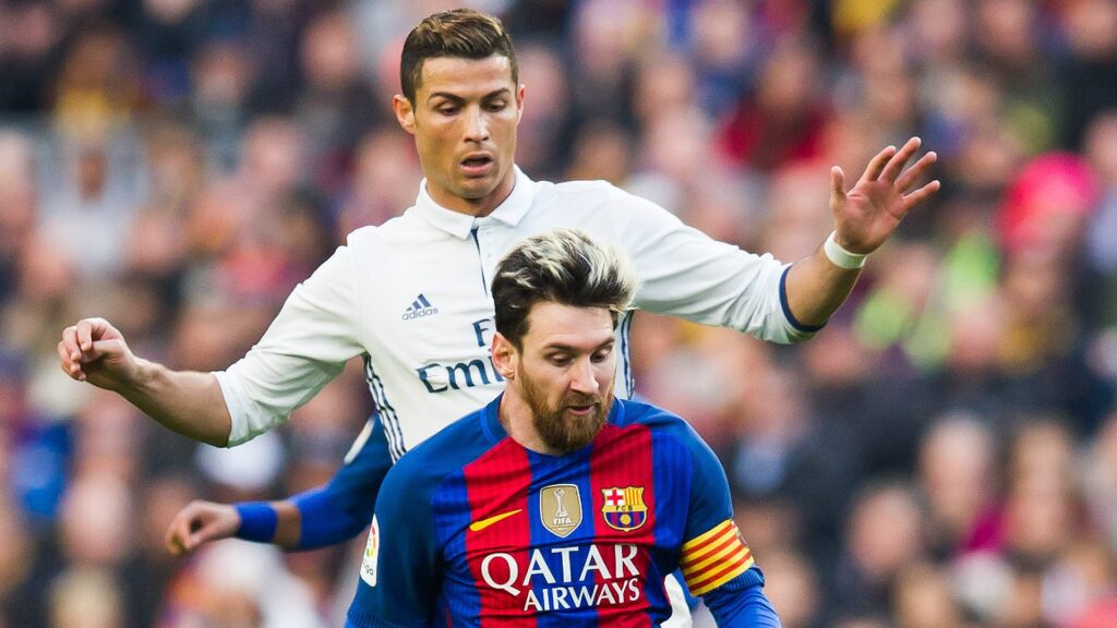 Cristiano Ronaldo and Messi