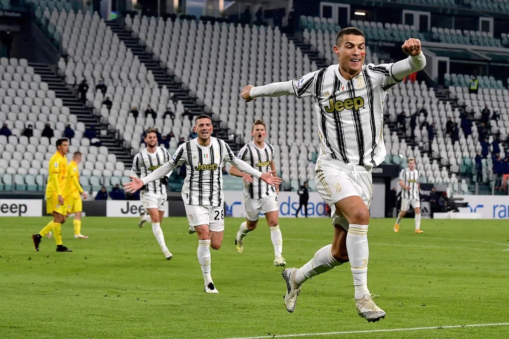 VIDEO: Cristiano Ronaldo Scores Twice Against Cagliari