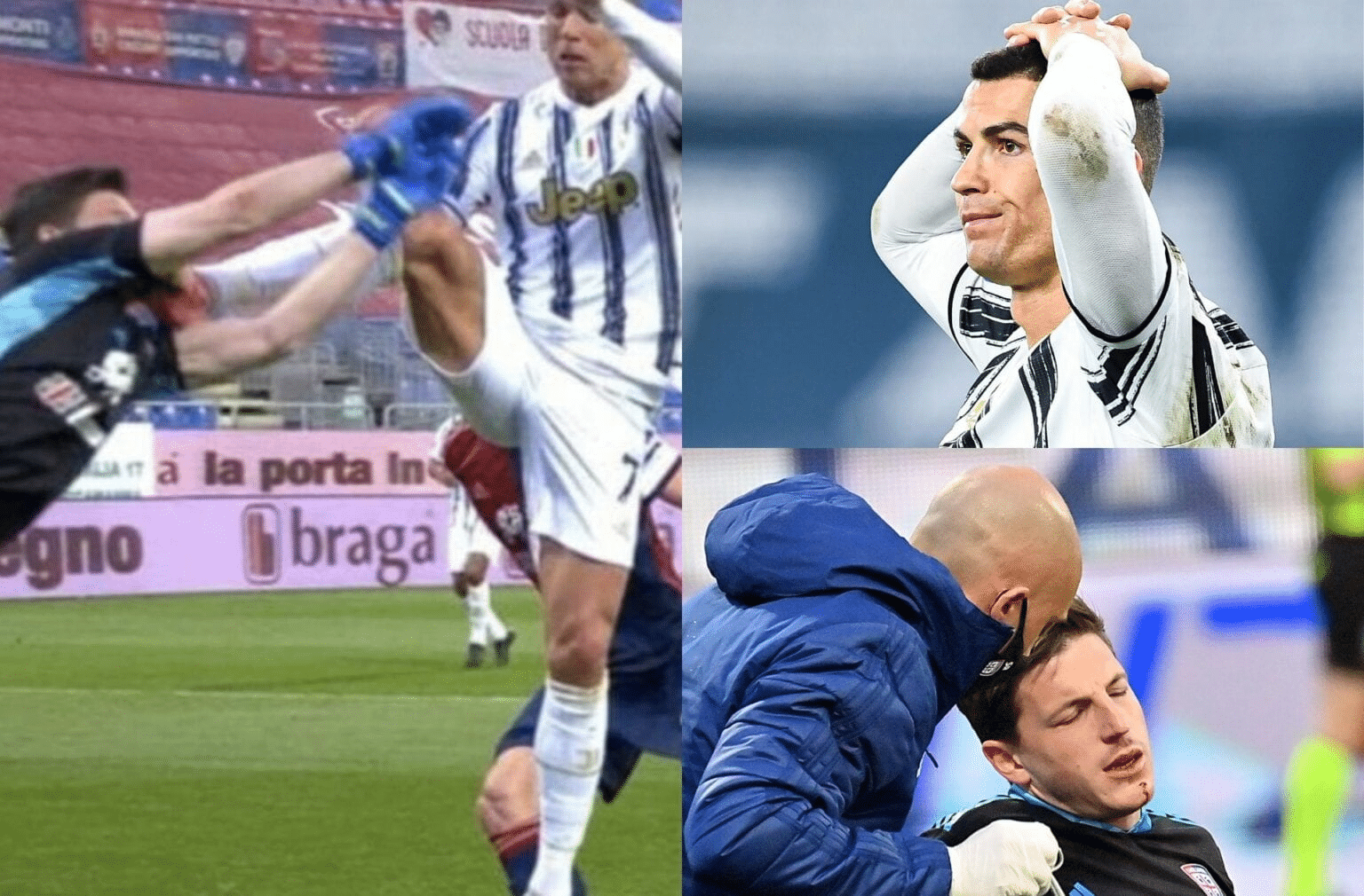 'Cristiano Ronaldo Should Have Been Sent-Off Before His Hat-Trick' - Cagliari President