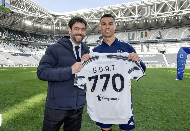 Juventus Recognizes Cristiano Ronaldo As The GOAT With A Special Tribute