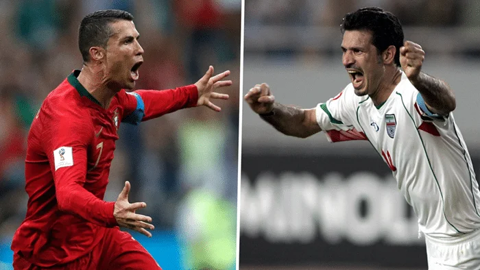 Ronaldo exchange messages with Ali Daei after new record