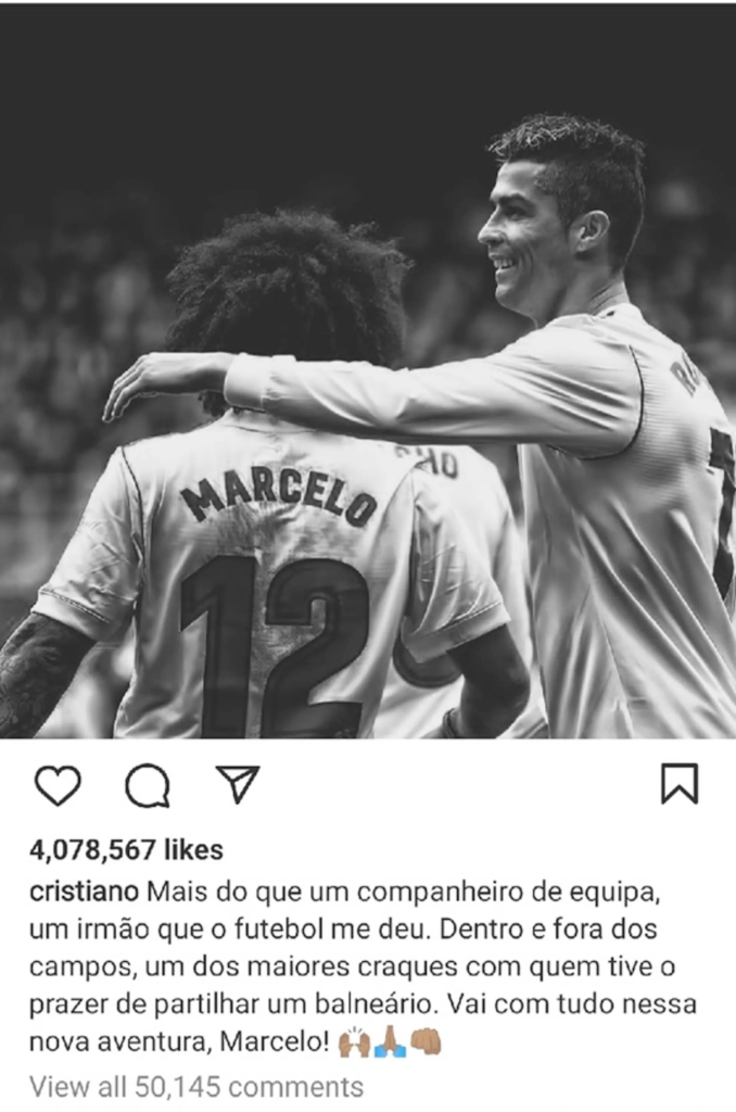 Ronaldo Sends Lovely Message To Marcelo